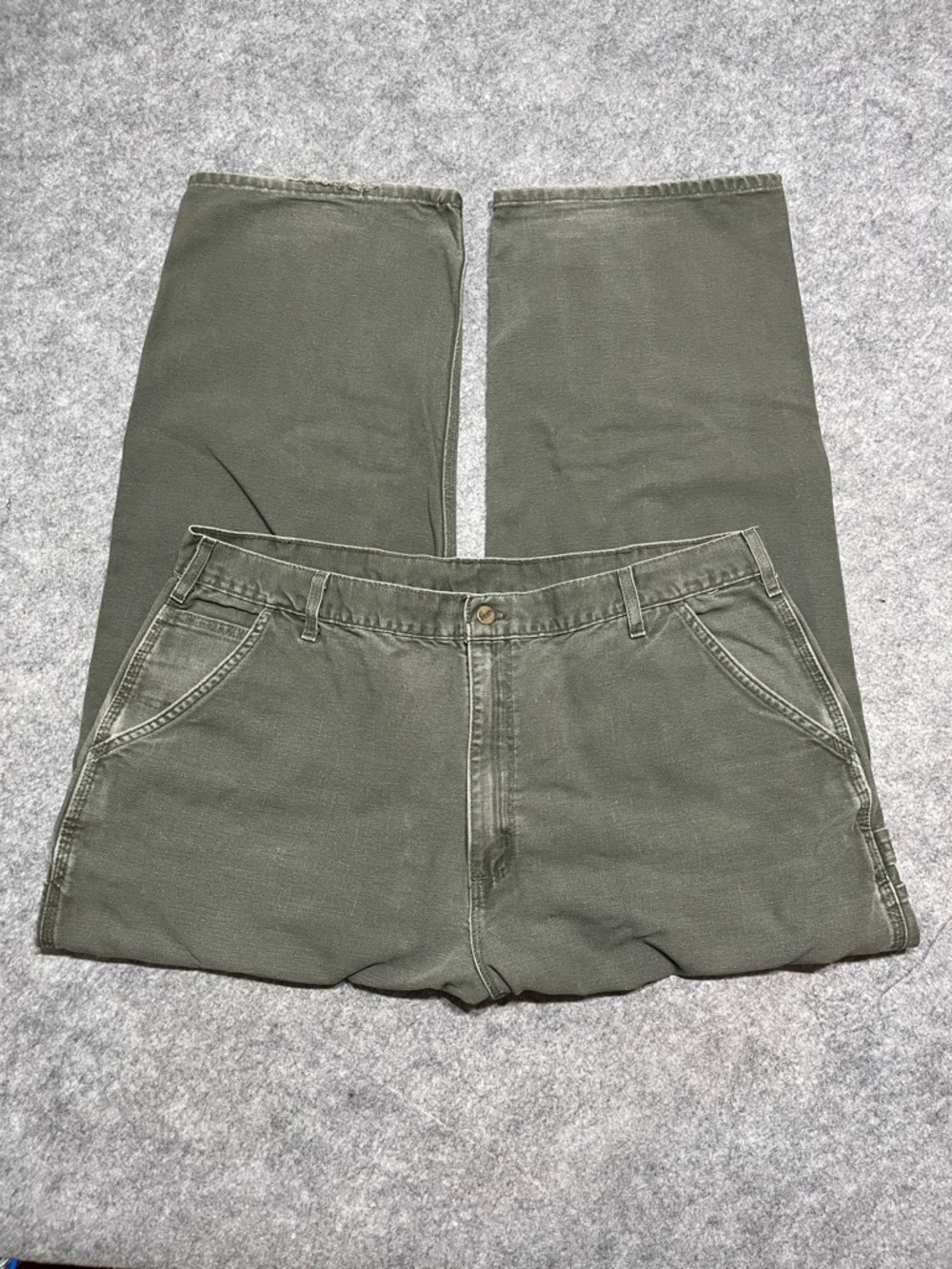 Carhartt Heavy-Duty Faded Olive Utility Work Pants